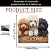 Wooden Dog Welcome Sign