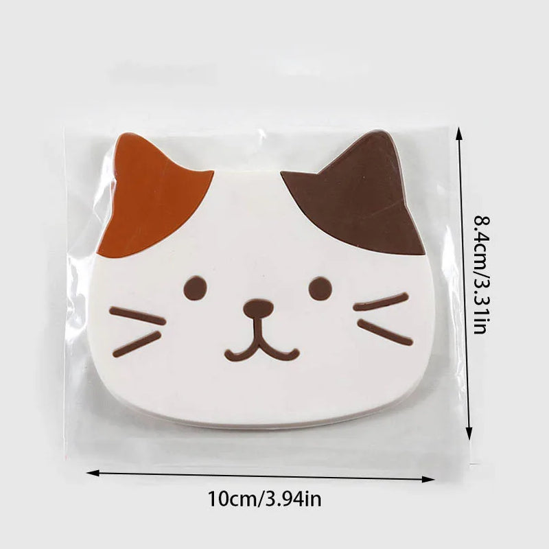 Cat Coaster Set - Silicone Cup Mat