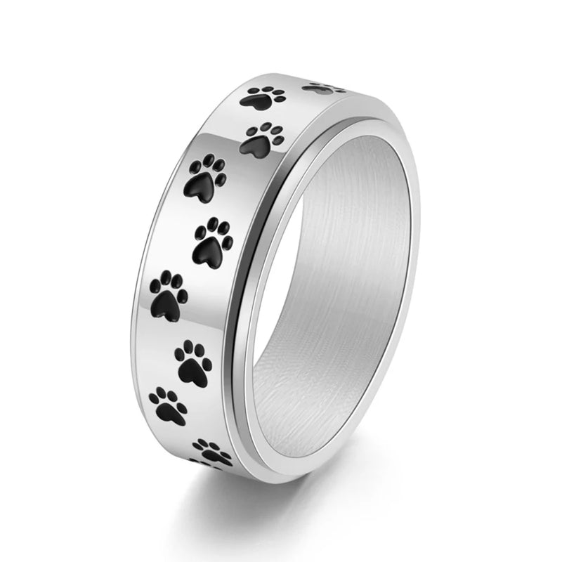 Rotating Dog Paw Ring
