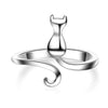 Cat Ring - 925 Sterling Silver Engagement