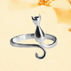 Cat Ring - 925 Sterling Silver Engagement