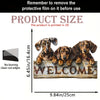 Wooden Dog Welcome Sign