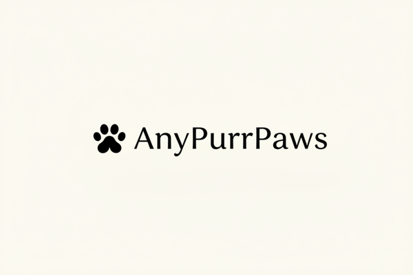 AnyPurrPaws Logo - Light Cream Background