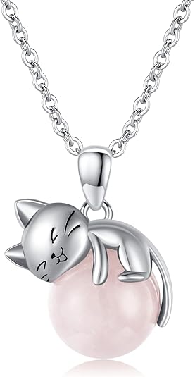 Cat Necklace Sterling Silver
